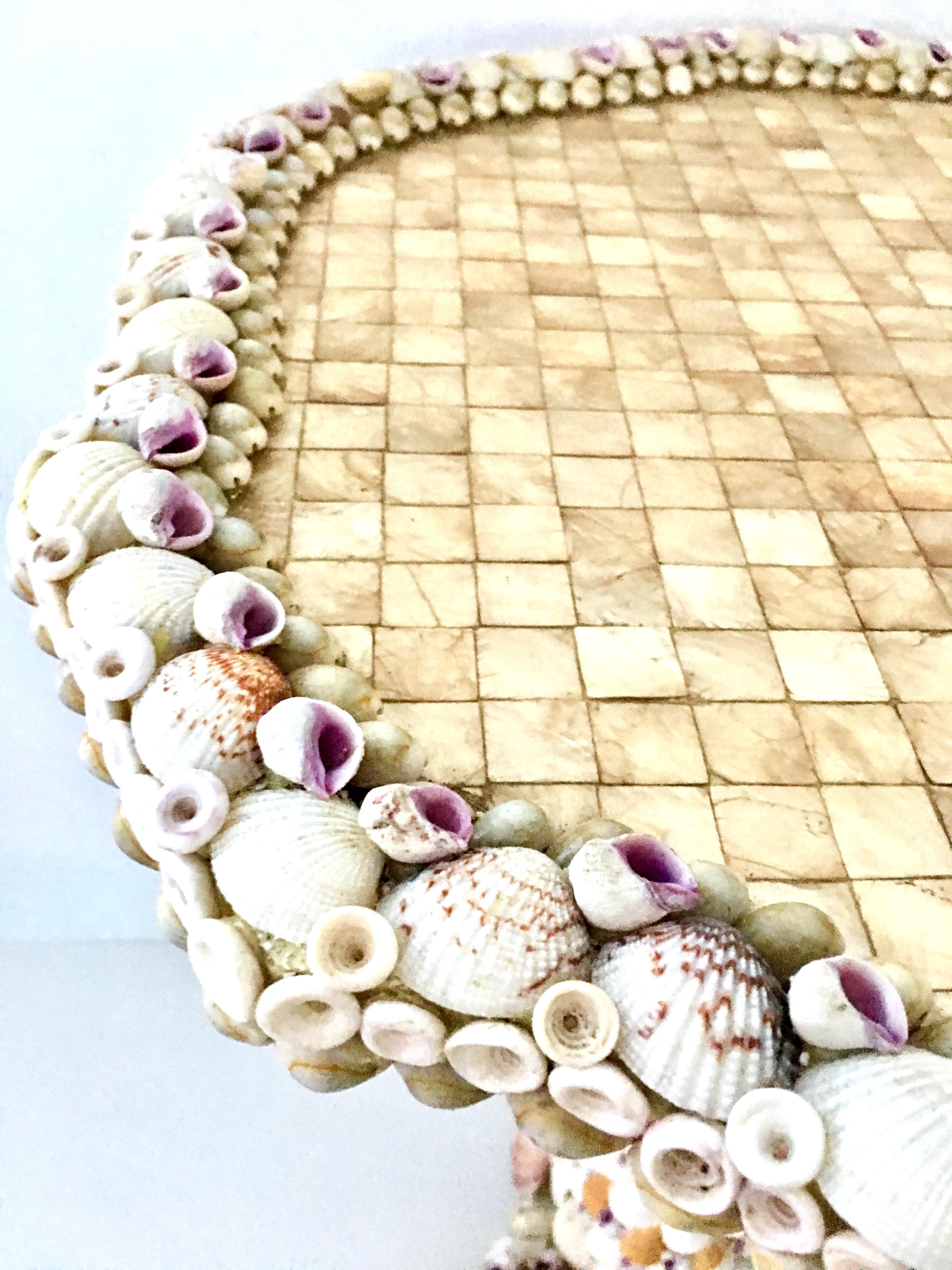 table tripode en nacre incrustée de coquillages:: 21e siècle:: contemporaine 5
