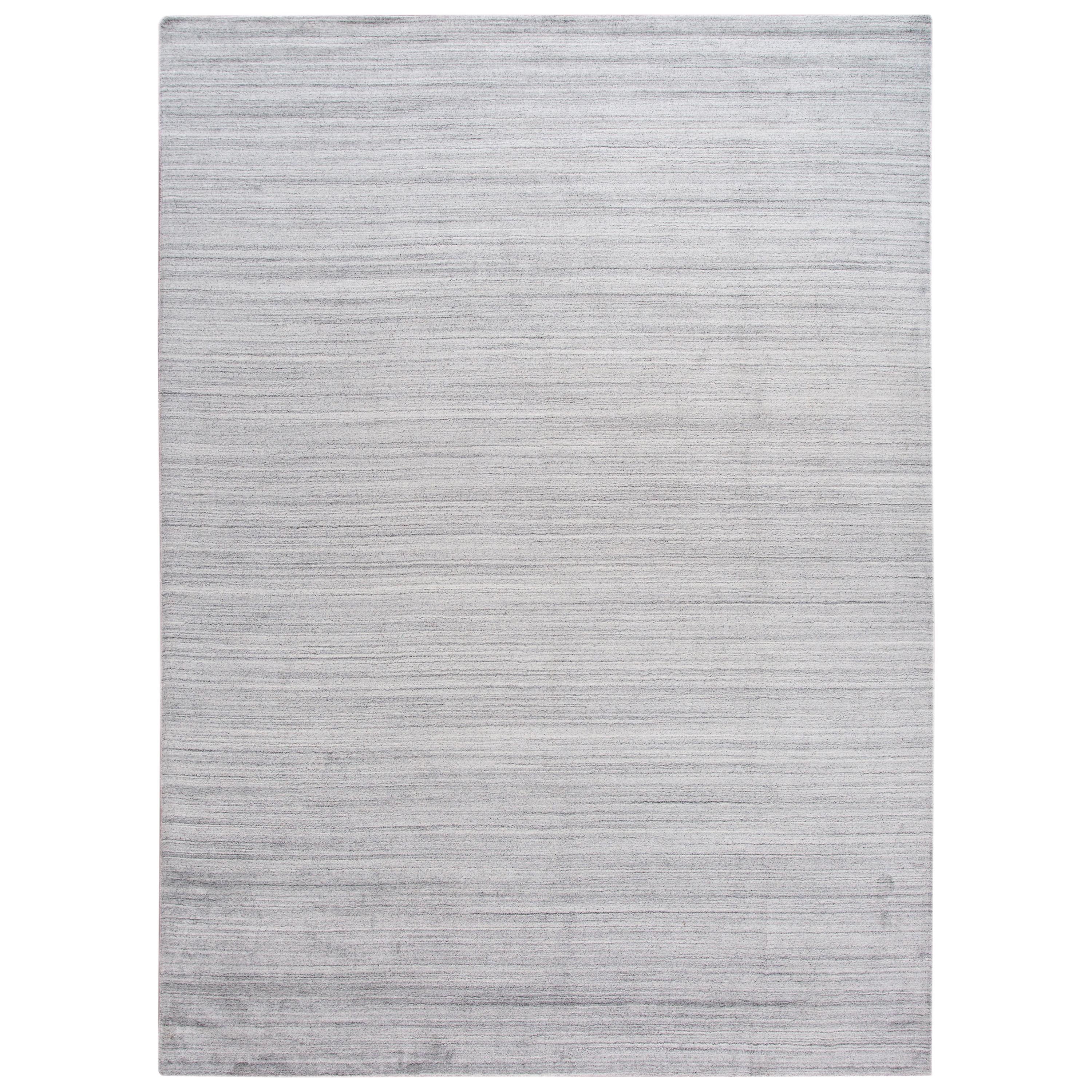 21st Century Contemporary Solid Wool Rug