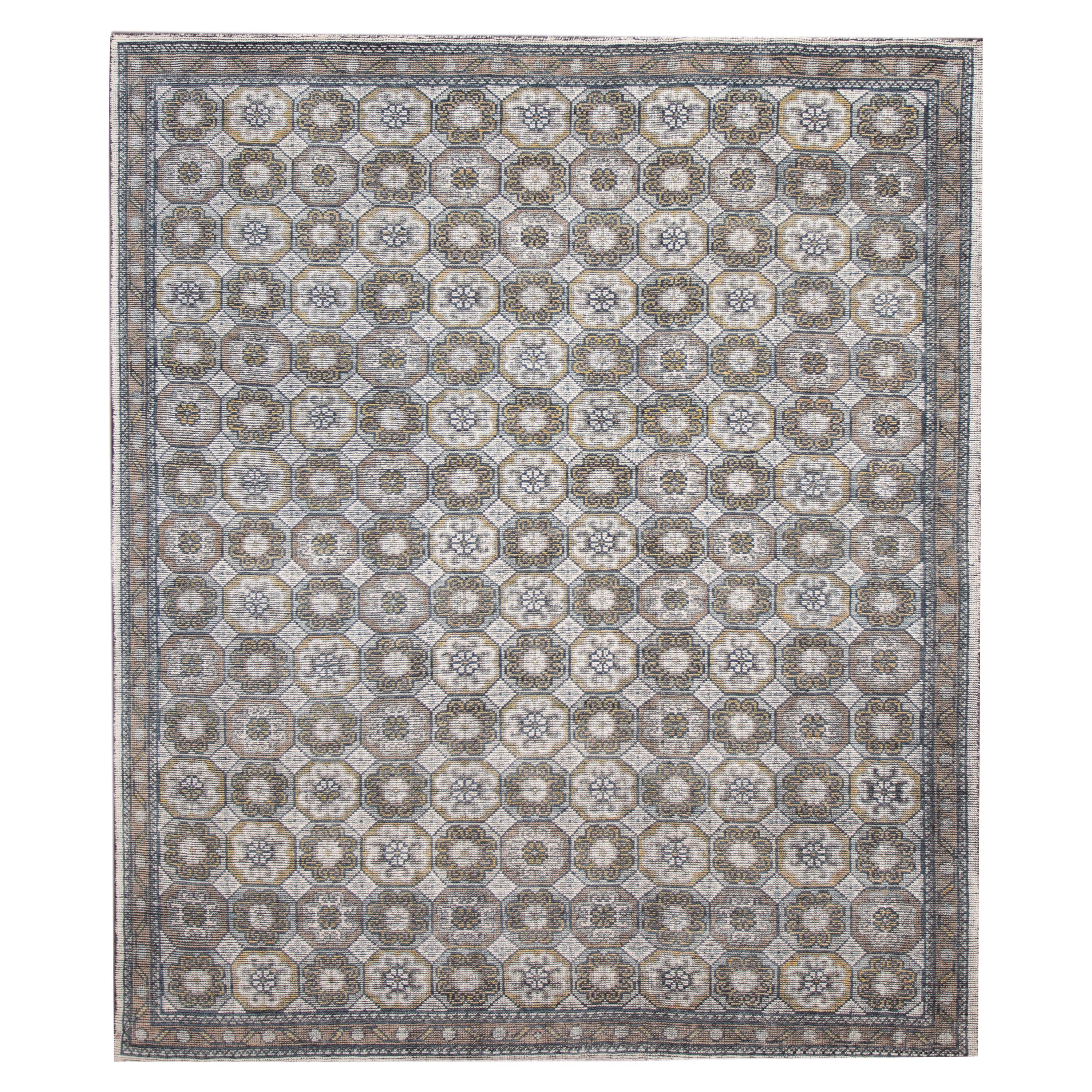 21st Century Contemporary Soumak Style Wool Rug