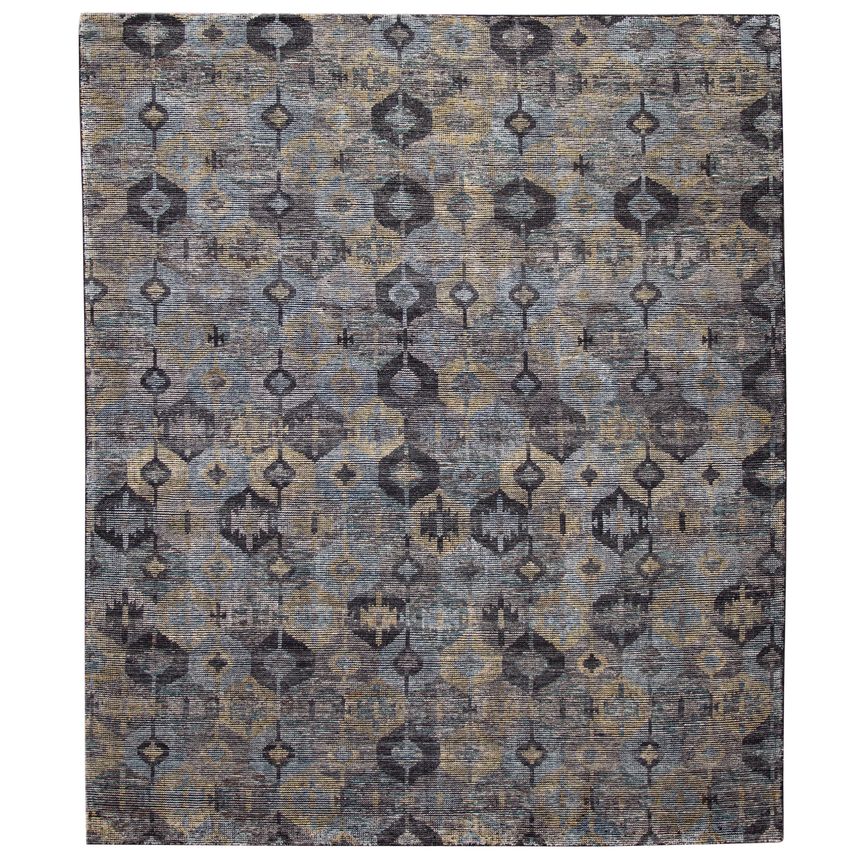 21st Century Contemporary Soumak Style Wool Rug For Sale
