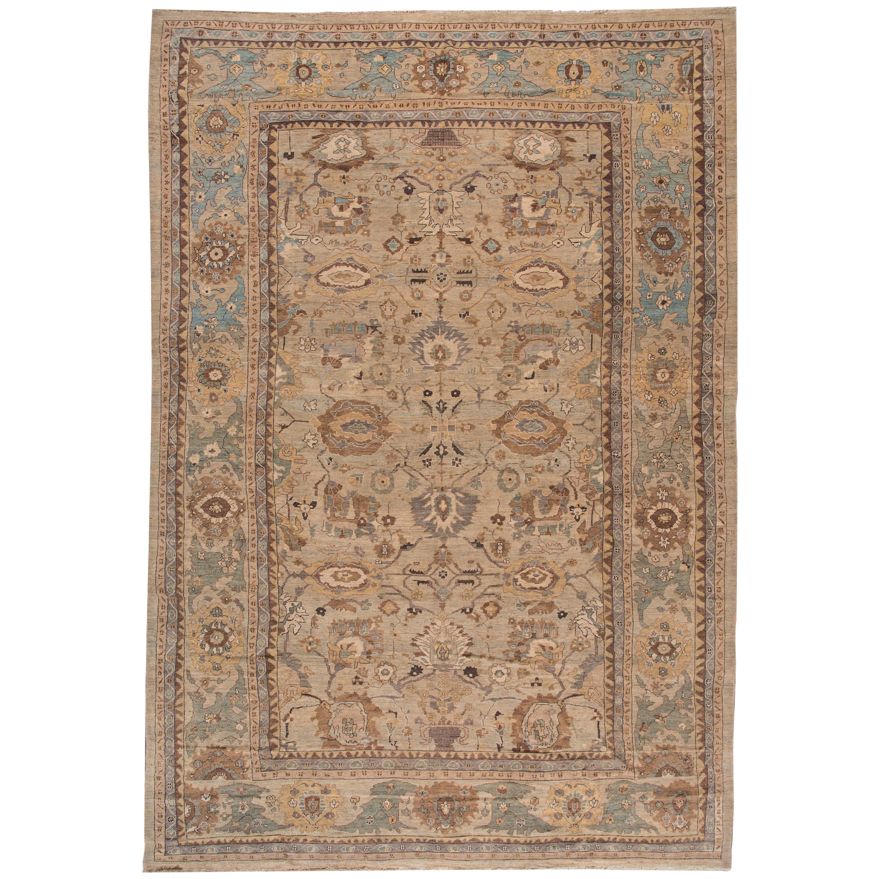 21st Century Contemporary Sultanabad Oversize Wool Rug For Sale at 1stDibs