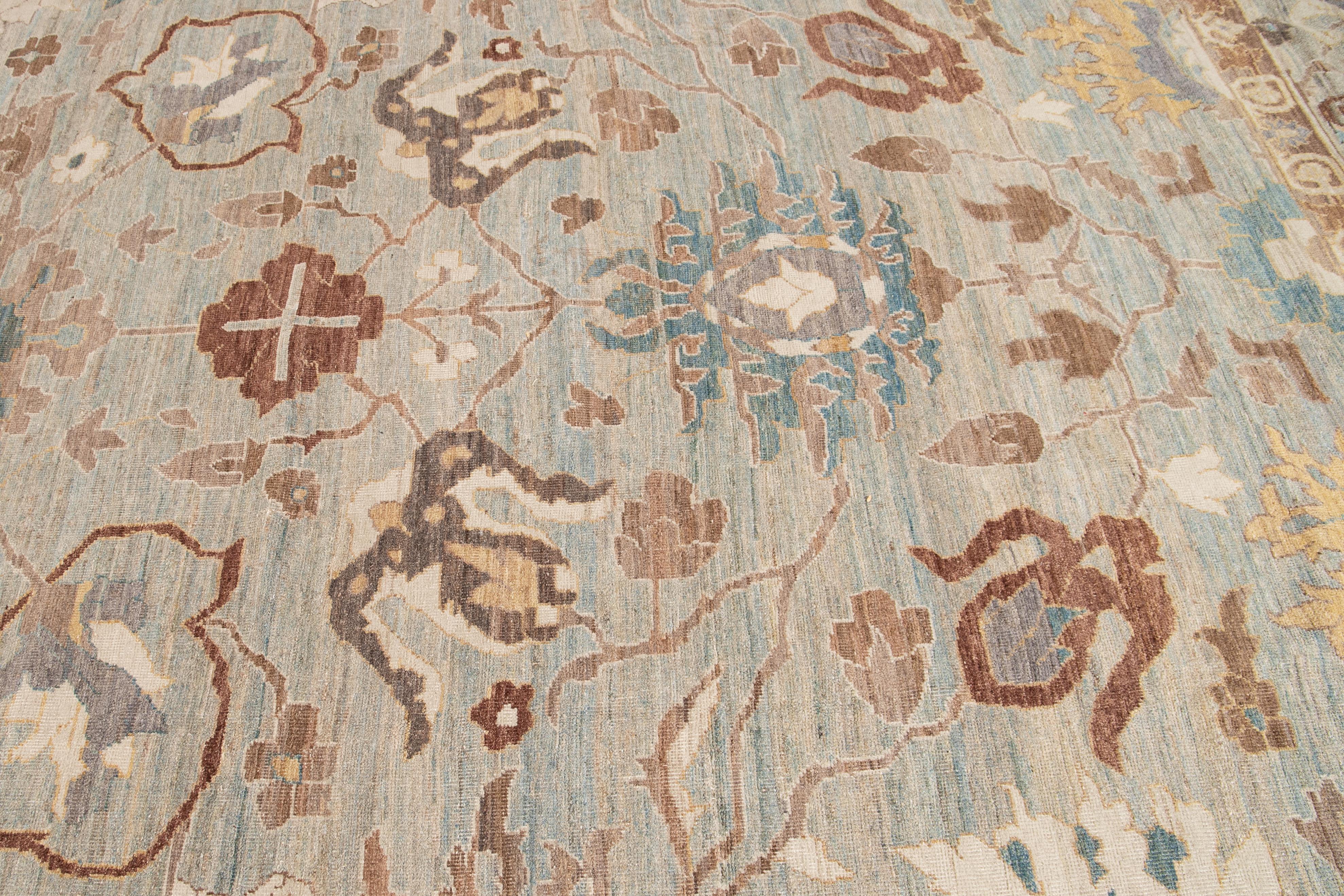 Zeitgenössischer Teppich im Sultanabad-Stil des 21. Jahrhunderts im Angebot 4