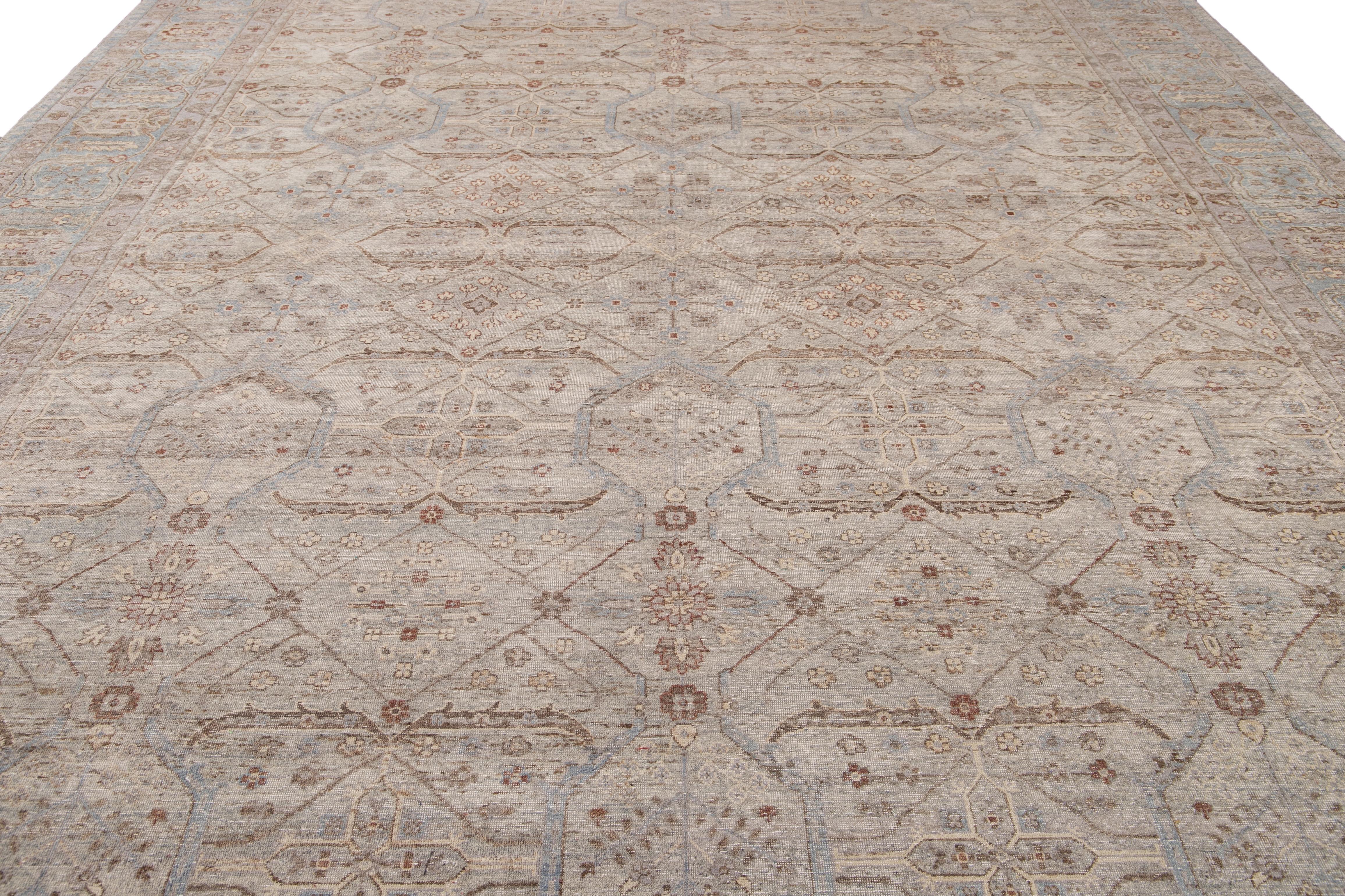 21st Century Contemporary Tabriz Style Wool Rug 8