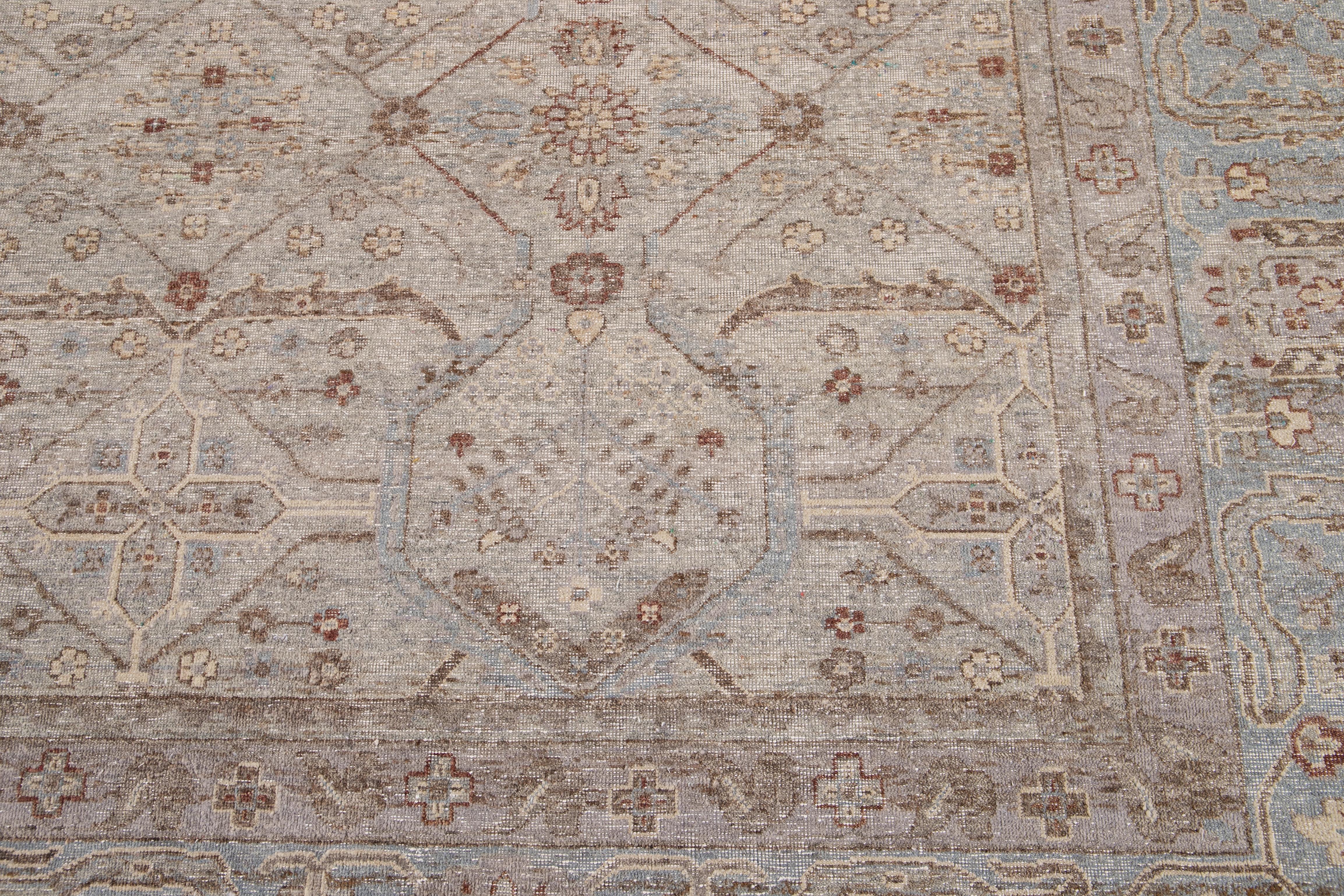 21st Century Contemporary Tabriz Style Wool Rug 11