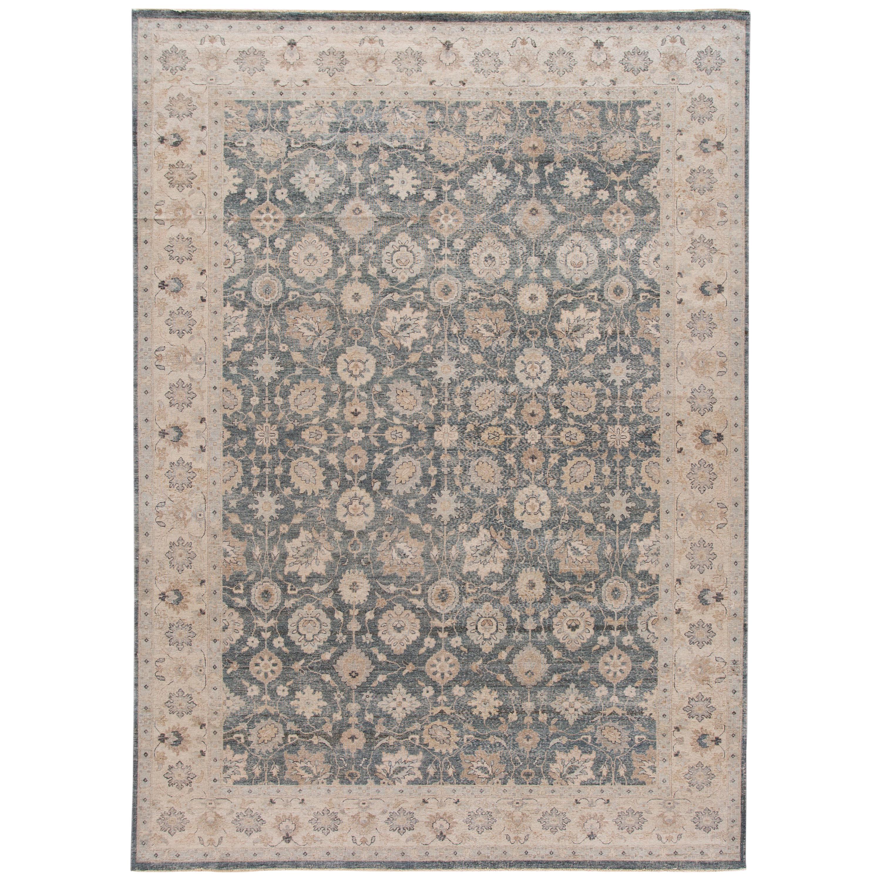 21st Century Contemporary Tabriz-Style Wool Rug For Sale