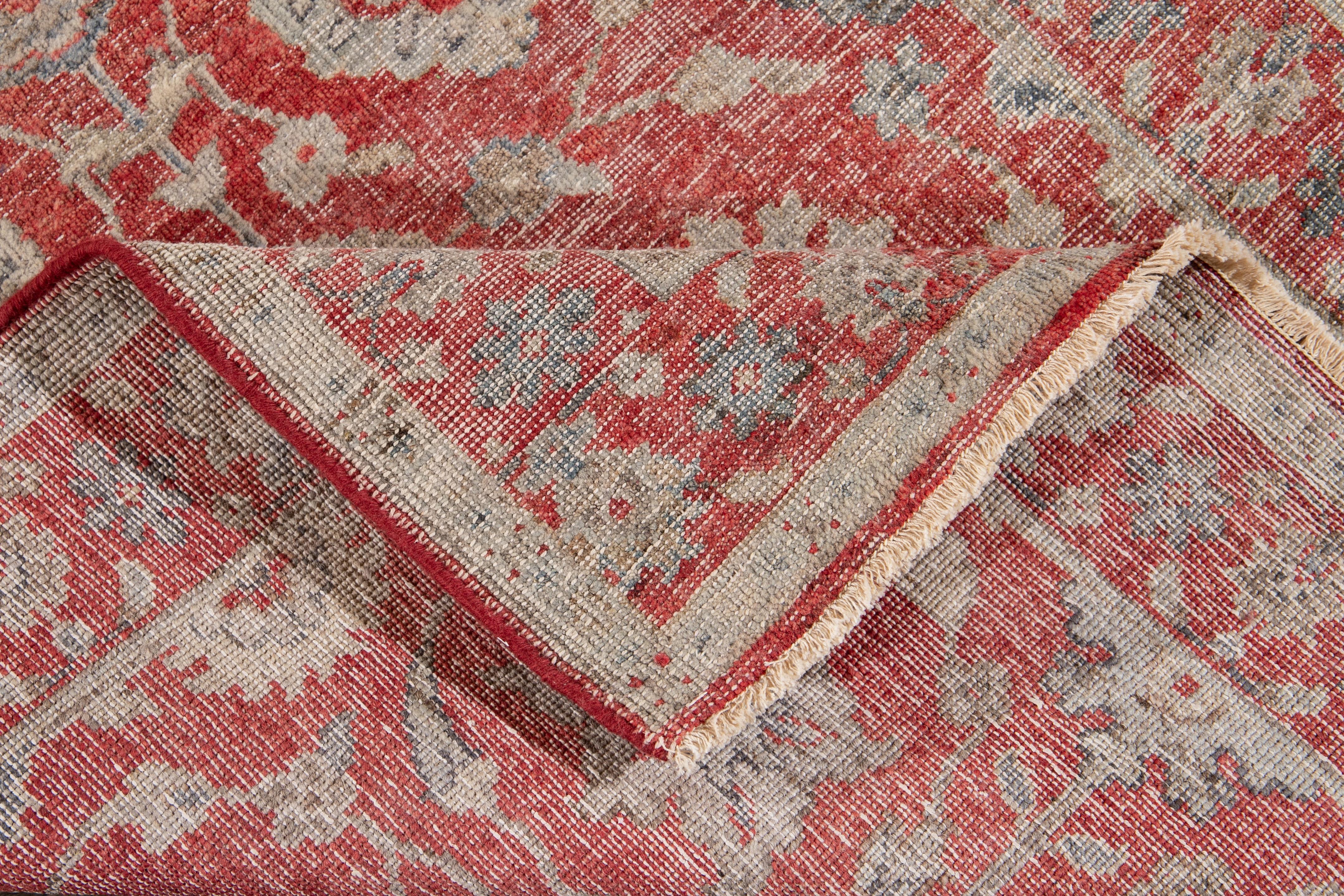 21st Century Contemporary Tabriz-Style Wool Runner For Sale 5