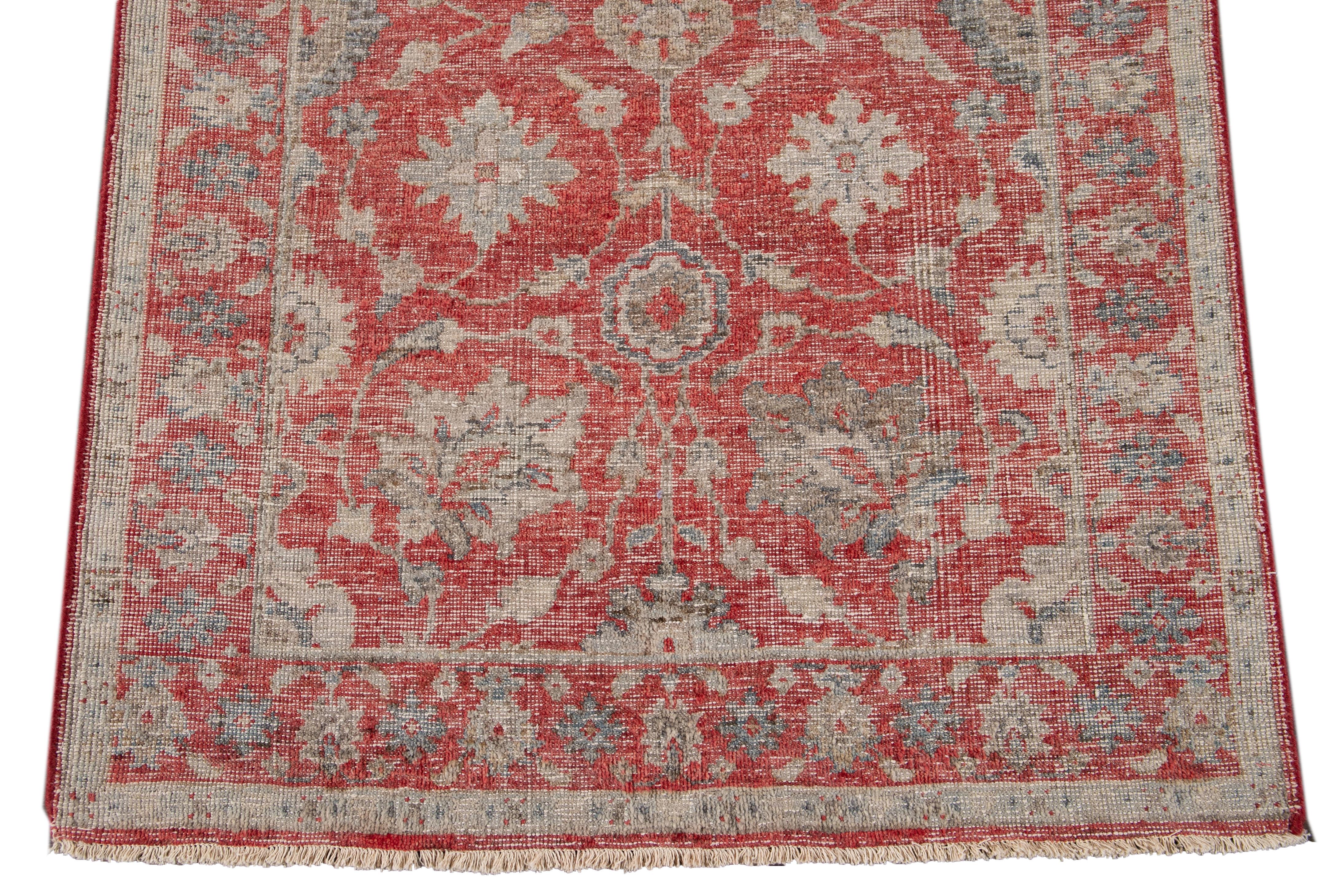 21st Century Contemporary Tabriz-Style Wool Runner For Sale 1