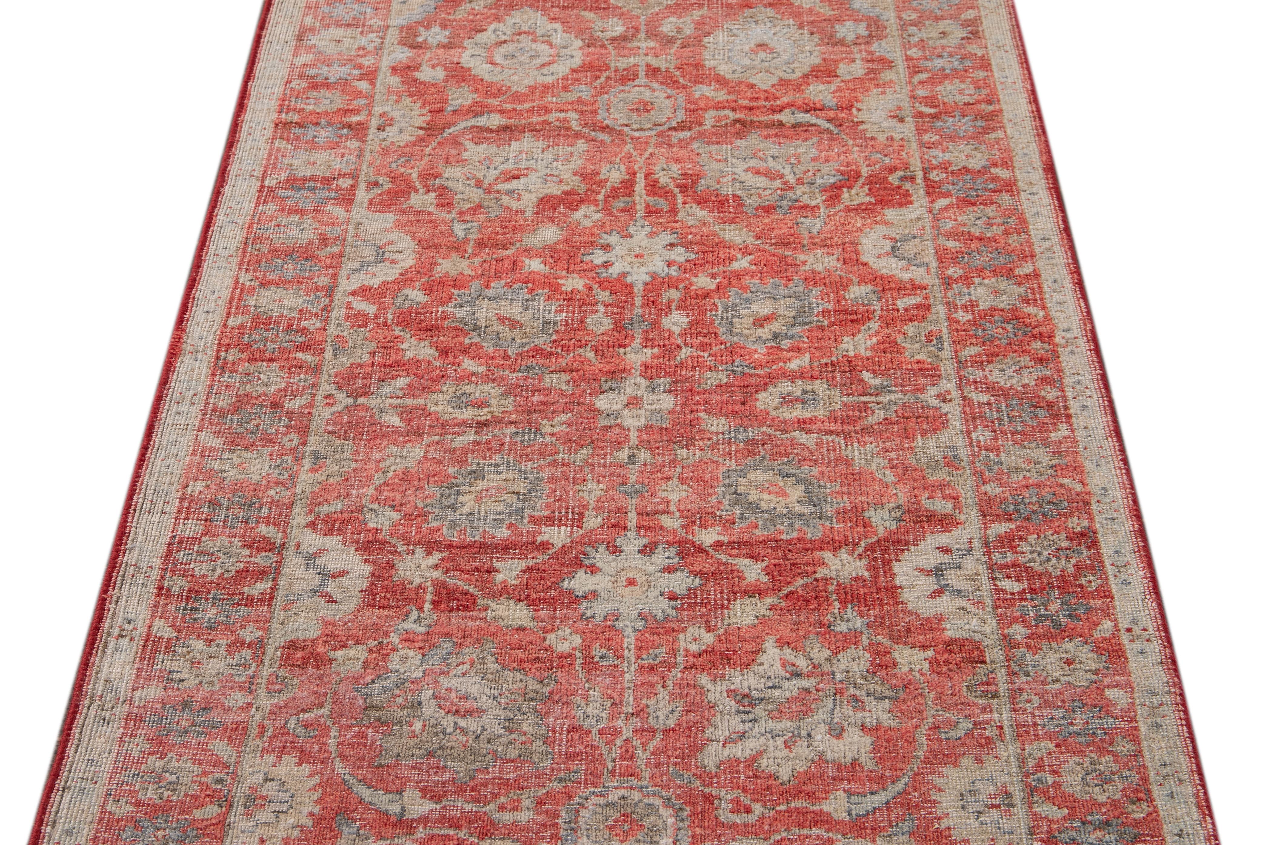 21st Century Contemporary Tabriz-Style Wool Runner For Sale 2