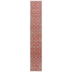 Runner in lana in stile Tabriz del XXI secolo