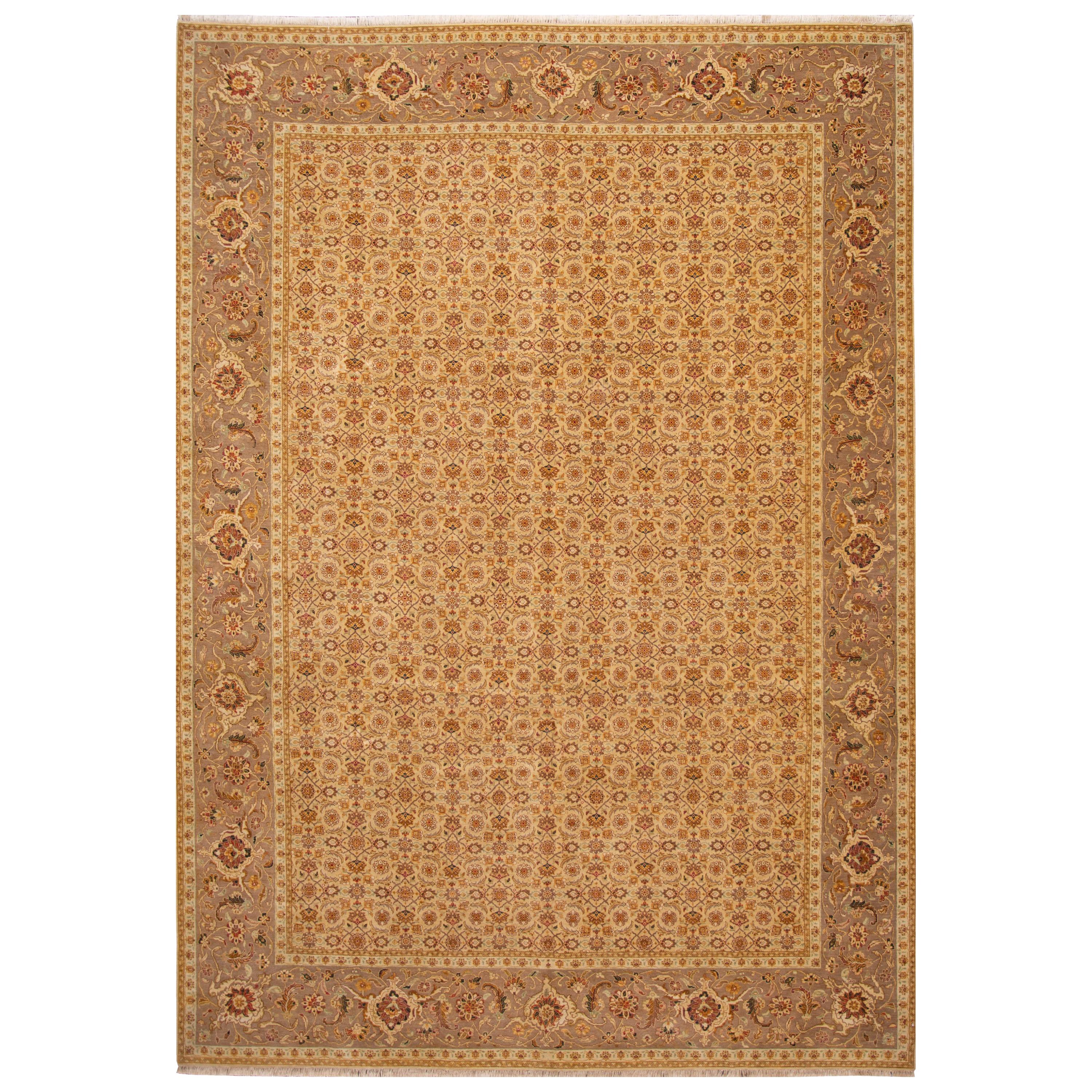 21st Century Contemporary Tabriz-Style Square Wool Rug For Sale at 1stDibs