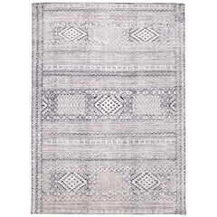 21st Century Contemporary Textured High Low Wool Rug