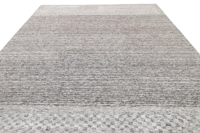 21st Century Contemporary Textured Loop Wool Rug For Sale at 1stDibs