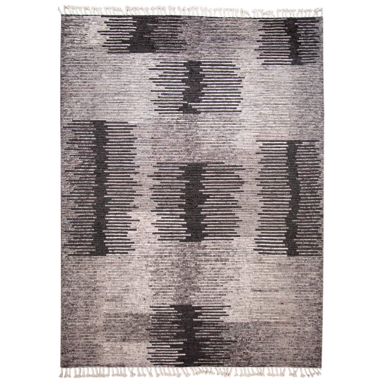 21st Century Contemporary Textured Ribbed Wool Rug For Sale at 1stDibs
