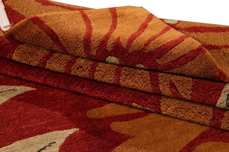 21st Century Contemporary Tibetan Wool Rug For Sale at 1stDibs