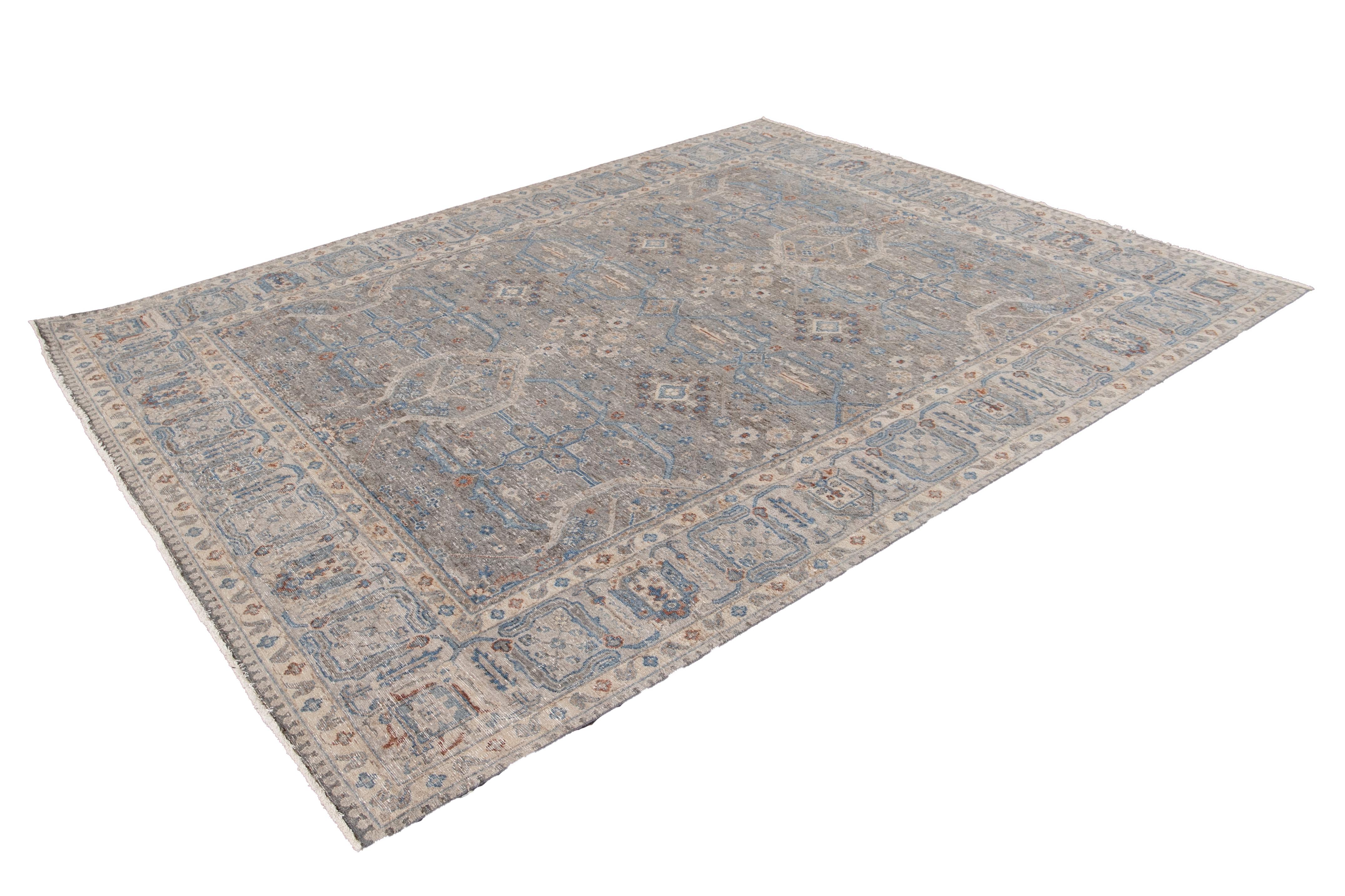 21st Century Contemporary Wilton Indian Wool Rug For Sale 13