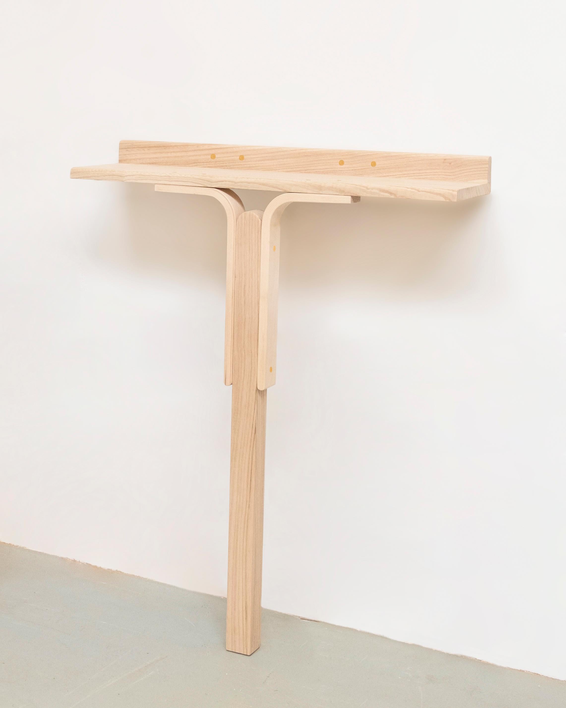 21st Century, Contemporary Wood Console Table Handmade in Italy by Ilabianchi (Art déco) im Angebot