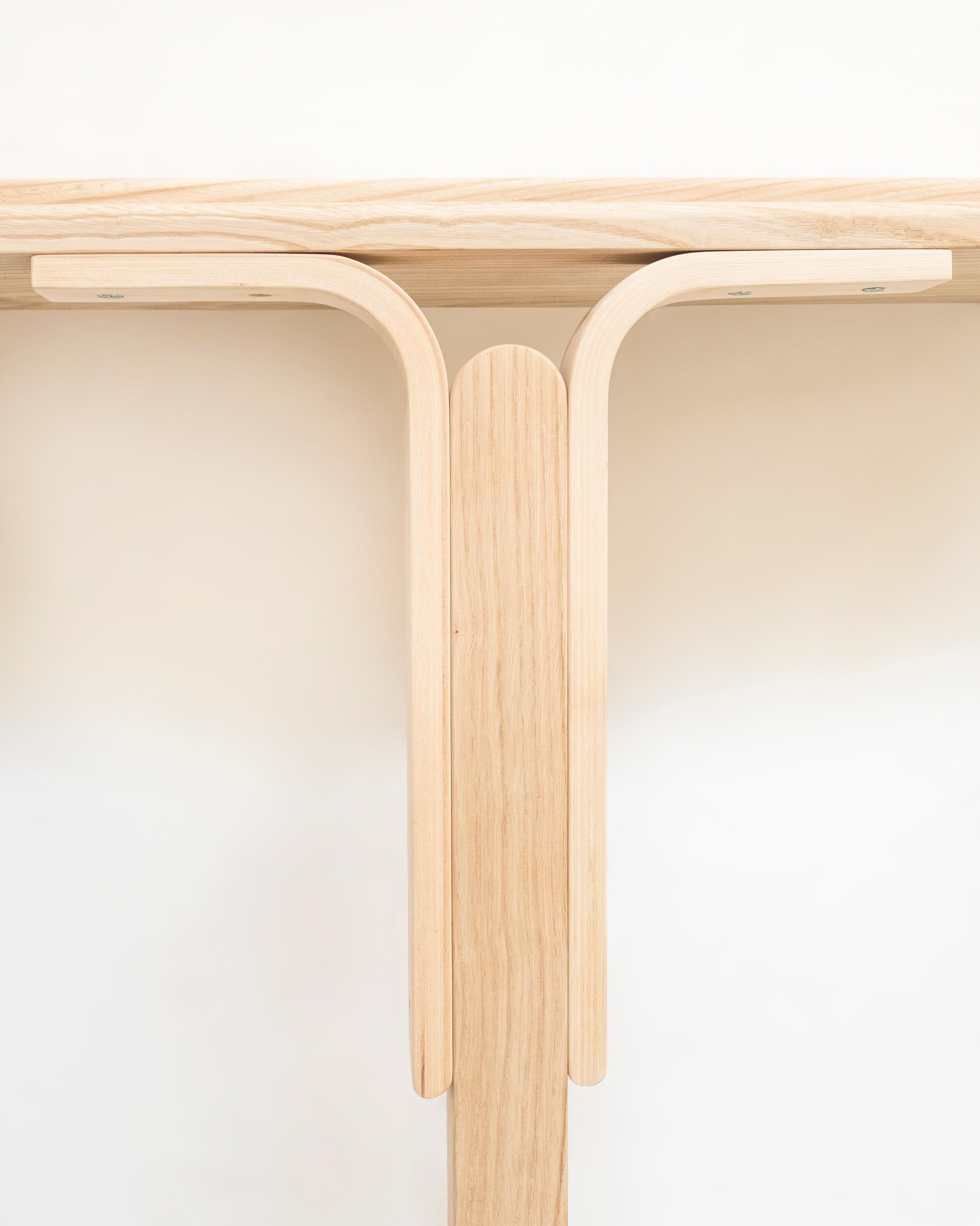 Italian 21st Century, Contemporary Wood Console Table Handmade in Italy by Ilabianchi For Sale