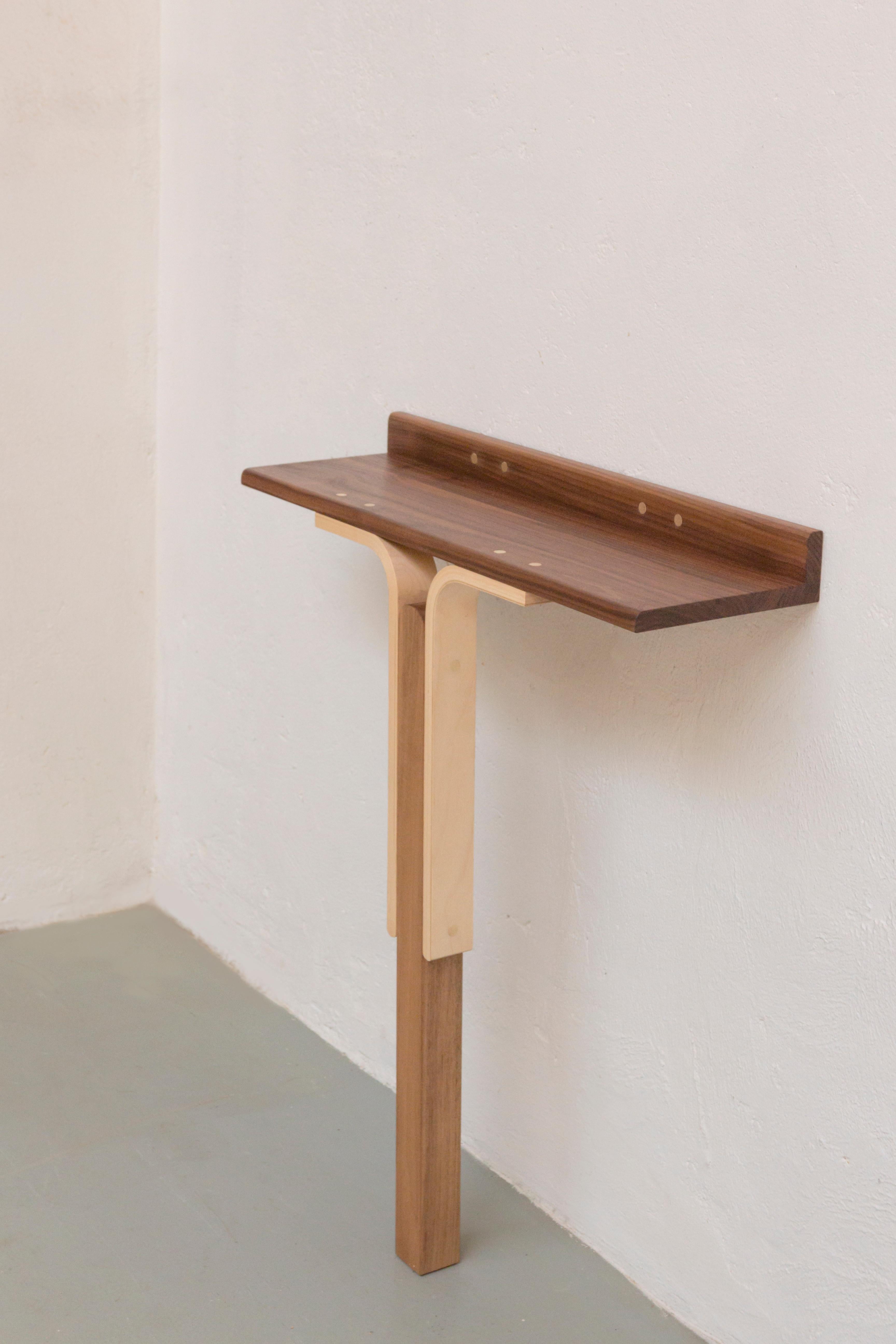 Art Déco Tavolo Consolle in Wood del XXI secolo realizzato a mano in Italia da Ilaria Bianchi in vendita