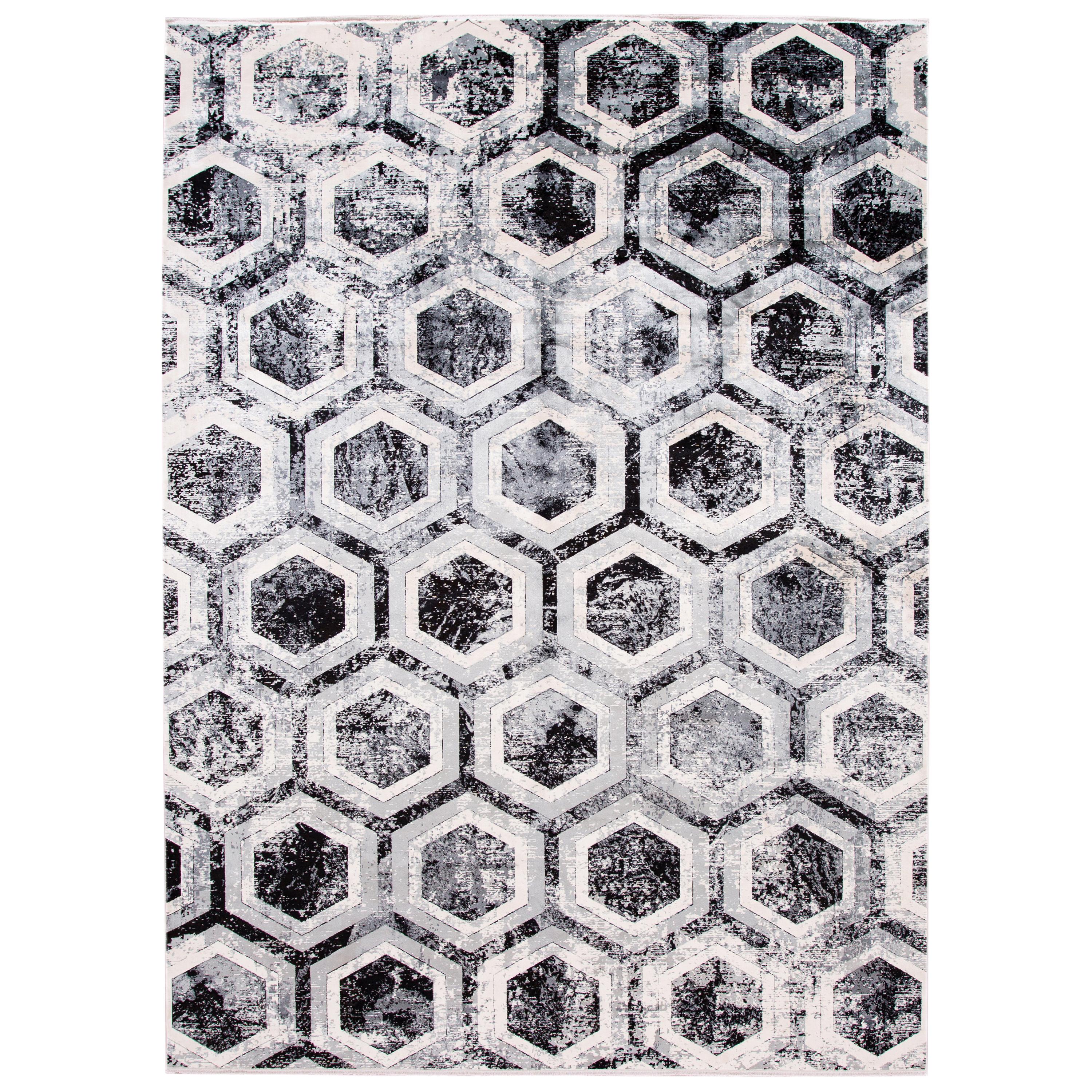 21st Century Contemporary Wool and Silk Rug For Sale