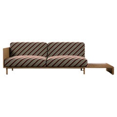 Gestreiftes Sofaholz, Conway II, 21. Jahrhundert, hergestellt in Portugal von Wood Tailors