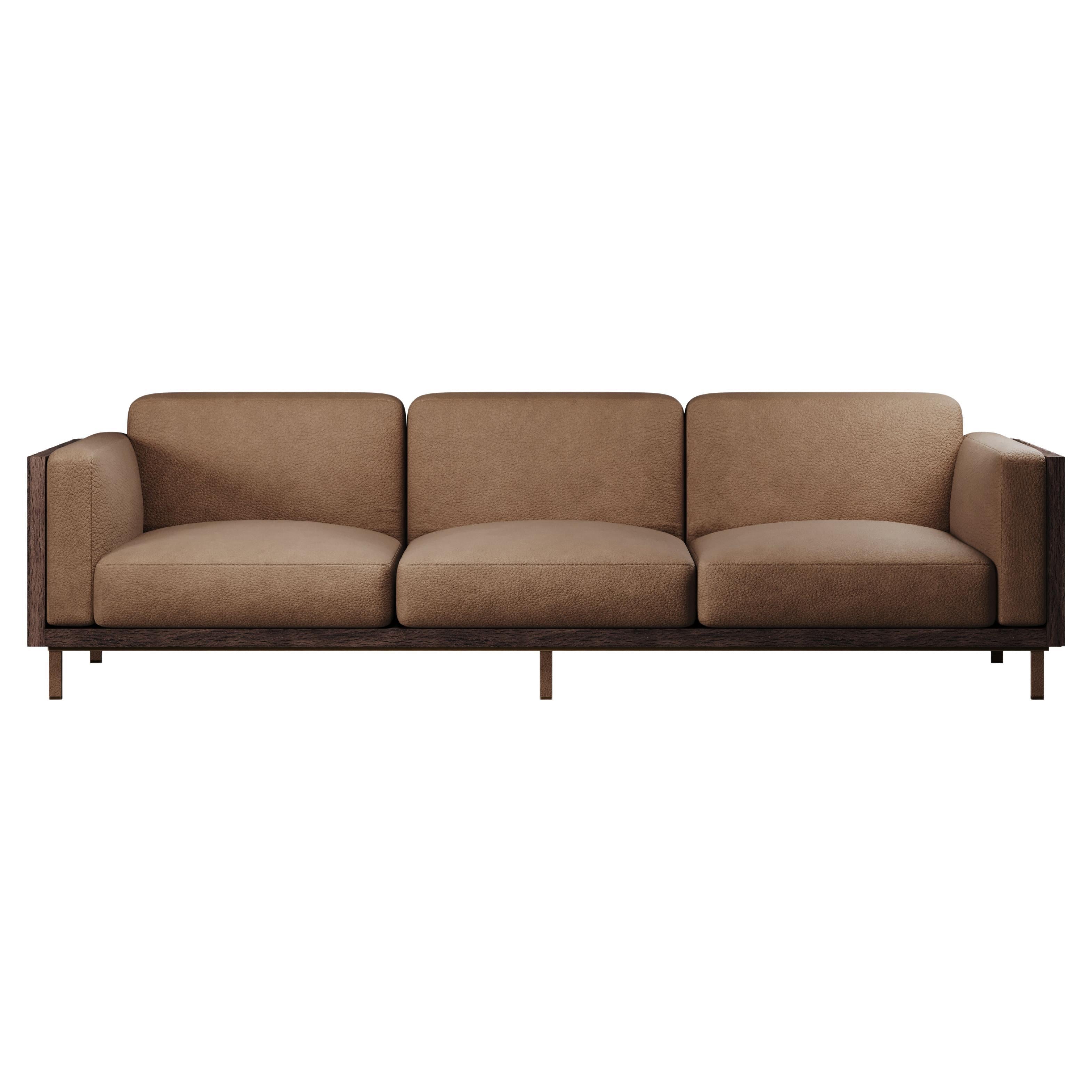 21st Century Conway Sofa Walnut Wood For Sale