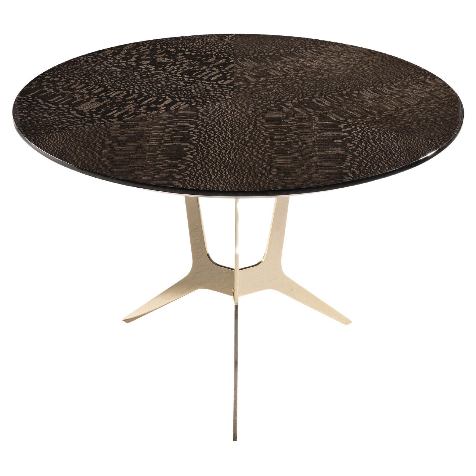 21st Century Cooper Side Table in Carbalho by Roberto Cavalli Home Interiors For Sale