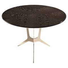 21st Century Cooper Side Table in Carbalho by Roberto Cavalli Home Interiors