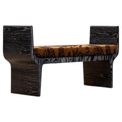 21st Century Copacabana Bench, Black Limed Oak by Duistt, by Duistt