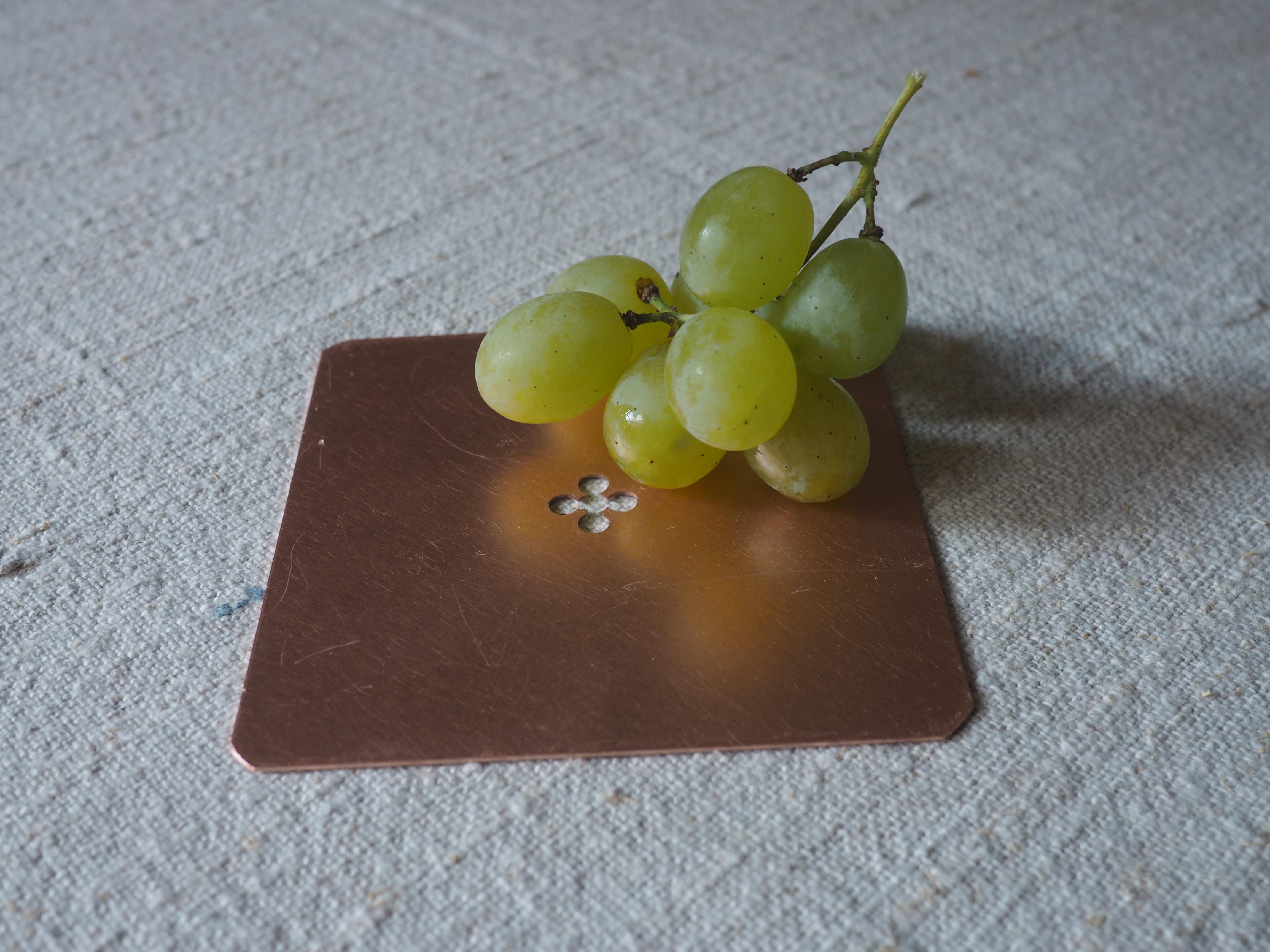 italien Sous-verre en cuivre du 21e siècle fabriqué en Italie, design vénitien, fait à la main  en vente