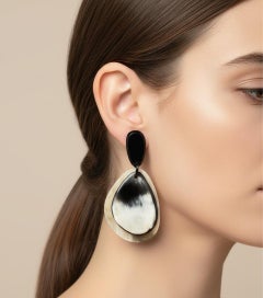 21st Century Costume jewelry Italian Bone Earrings