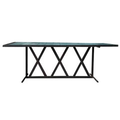 21st Century Cote Sud Metal Dining Room Table