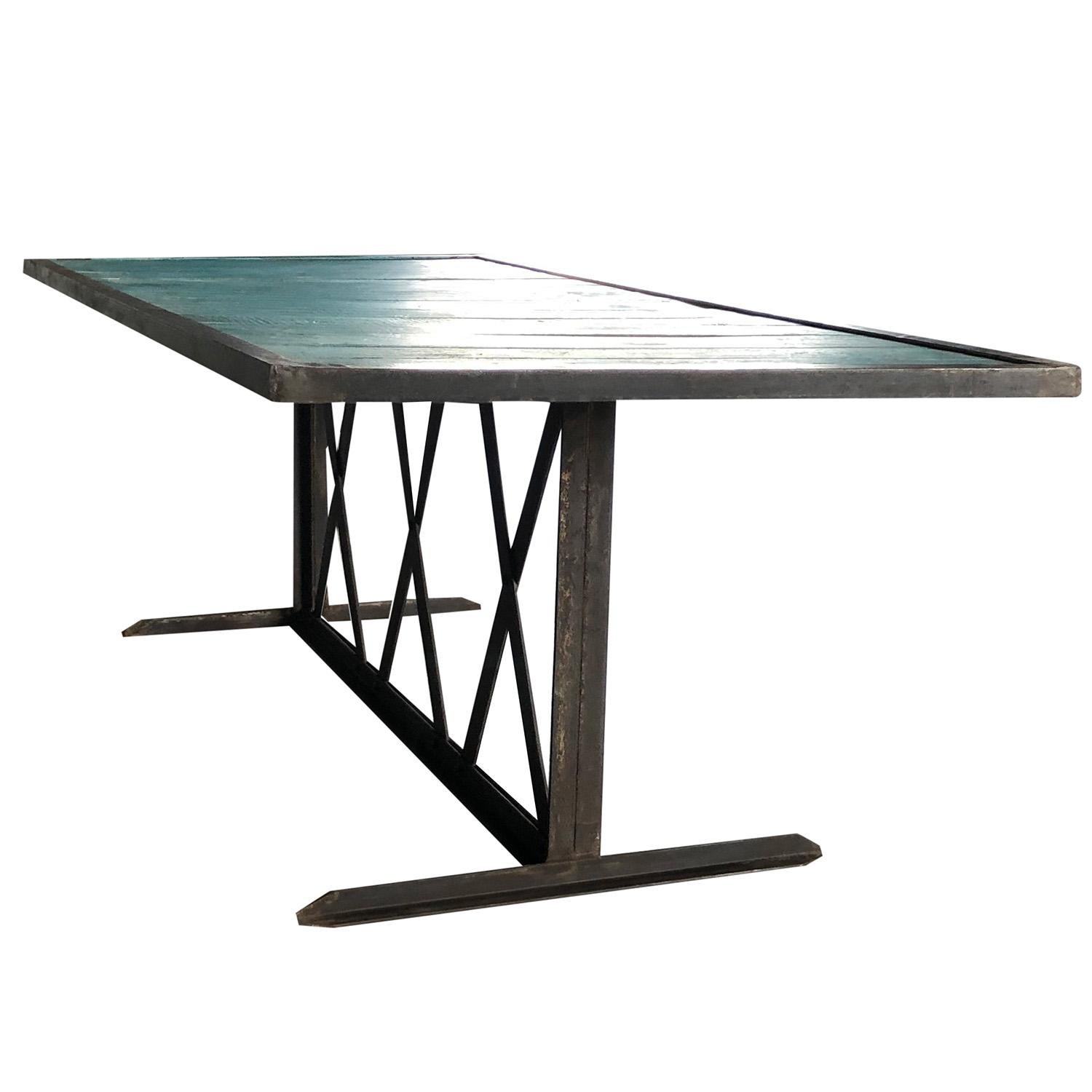 Métal Table de salle à manger Cote Sud du 21e siècle en vente