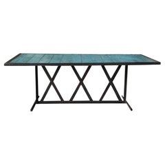 21st Century Cote Sud Metal Dining Room Table