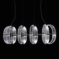21st Century Coup de Foudre Clear Glass Chandelier by Roberto Lazzeroni