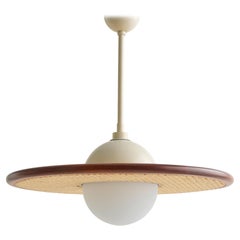 Ciondolo in vetro Cassini color crema del 21° secolo con canne