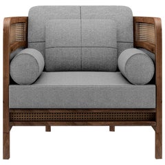 21st Century Crockford Armchair Walnut Wood Handmade in Portugal by Wood Tailors