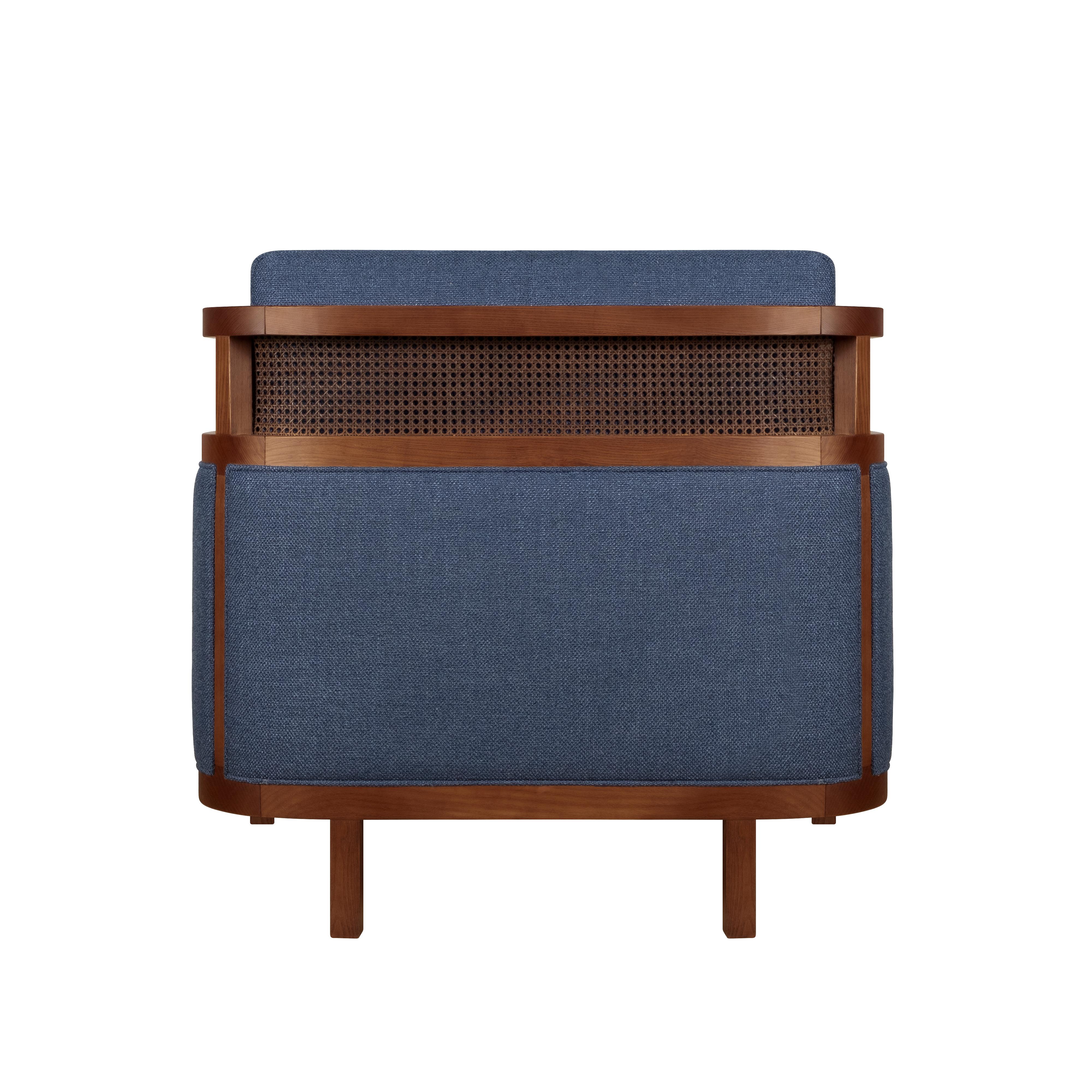 XXIe siècle et contemporain Fauteuil Crockford du 21e siècle en bois de noyer Fabriqué à la main au Portugal par Wood Tailors en vente