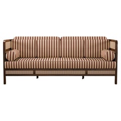 Gestreiftes Crockford-Sofaholz des 21. Jahrhunderts, hergestellt in Portugal von Wood Tailors