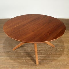 21st Century Cross Round Table by Matthew Hilton, Solid Walnut