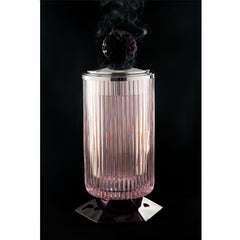 Art Deco Handcrafted Crystal Incense Burner by Oggetti D'Arte, Italy