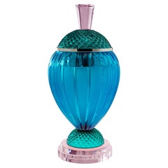 Art Deco Crystal Incense Burner by Oggetti D'Arte, Italy, 30cm