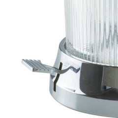 21st Century crystal waste-bin with cover