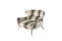 21st Century Curacao Armchair in Fabric by Roberto Cavalli Home Interiors