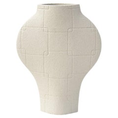 21st Century Dal N°1 Vase in White Ceramic, Hand-Crafted in France