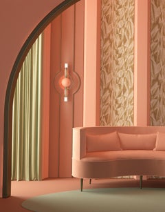 21st Century Dallas Wall Lamp Marble Brass by Creativemary