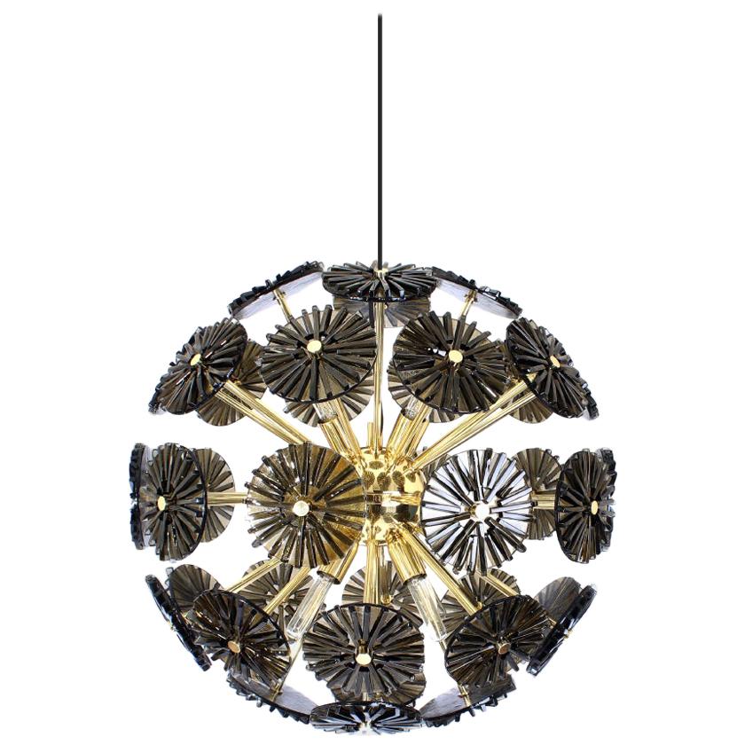 21st Century Dandelion Suspension Lamp Brass by Creativemary