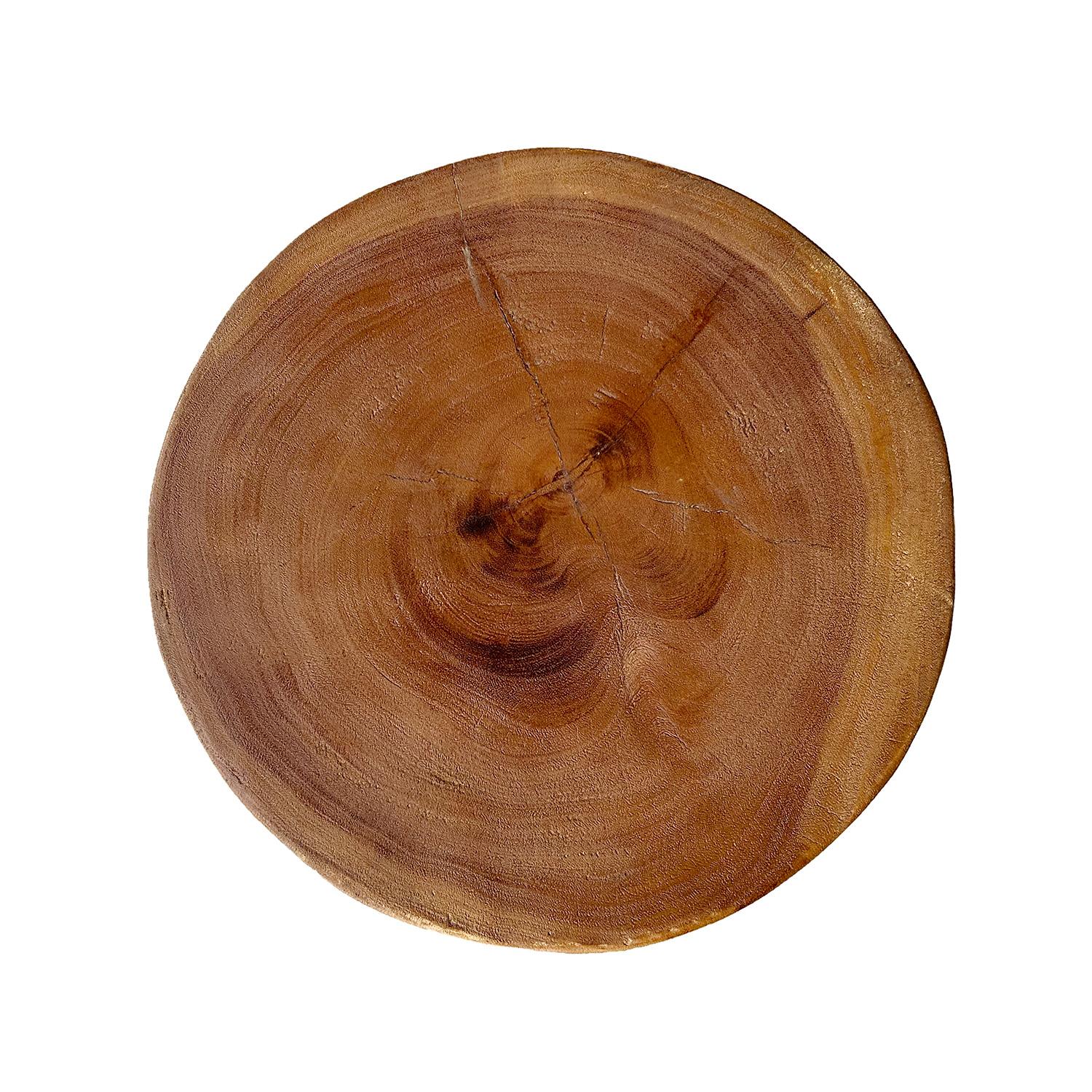 Mid-Century Modern Tabouret danois tropical du 21e siècle - Petite table d'appoint ronde scandinave en vente