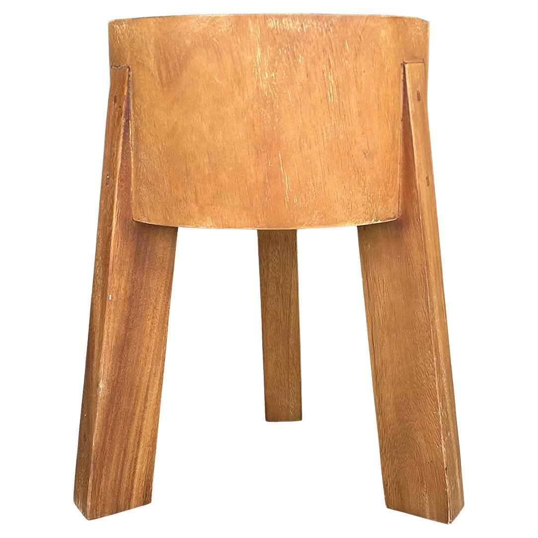 Tabouret danois tropical du 21e siècle - Petite table d'appoint ronde scandinave en vente