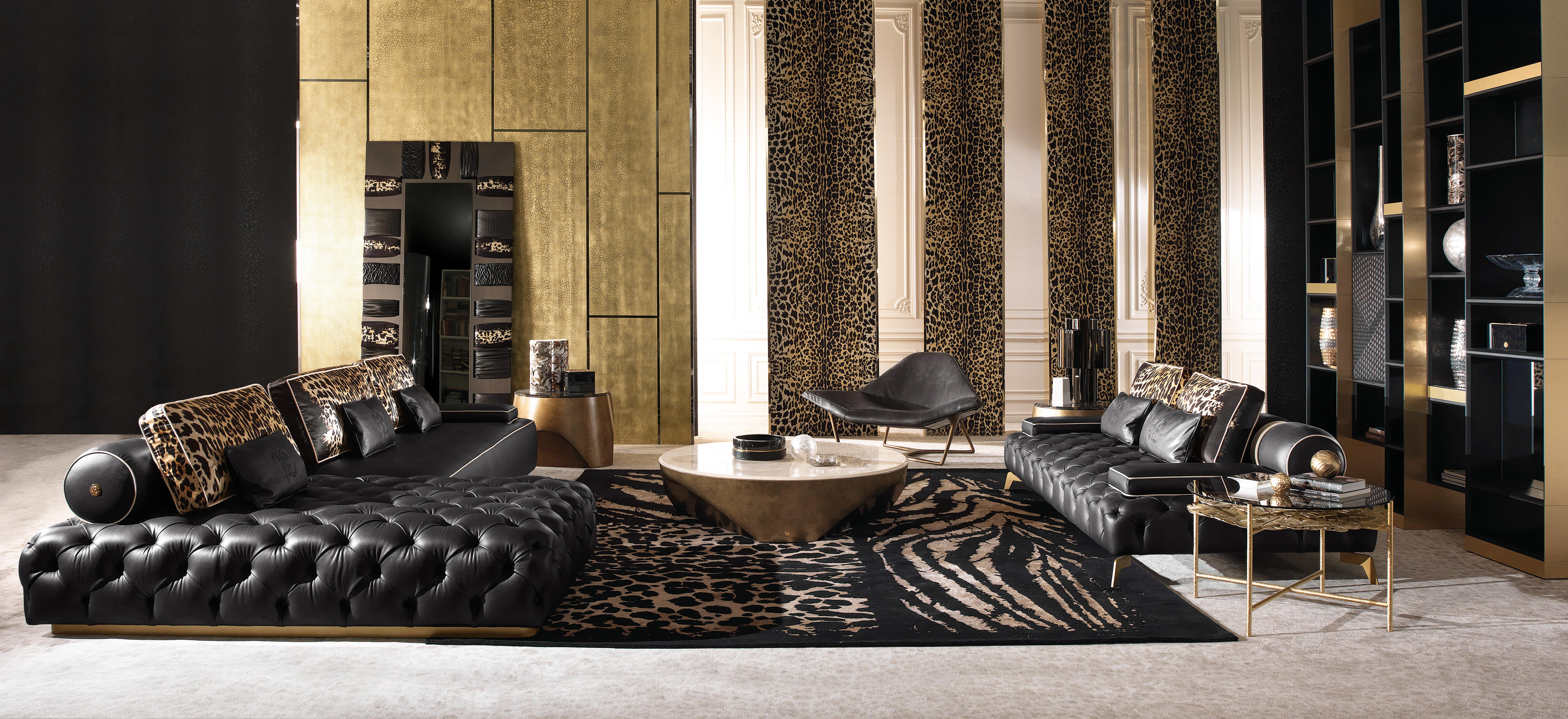 Italian 21st Century Darlington.2 Sectional Sofa by Roberto Cavalli Home Interiors For Sale