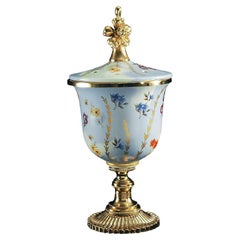 Siglo XXI Quemador de esencias de porcelana decorada